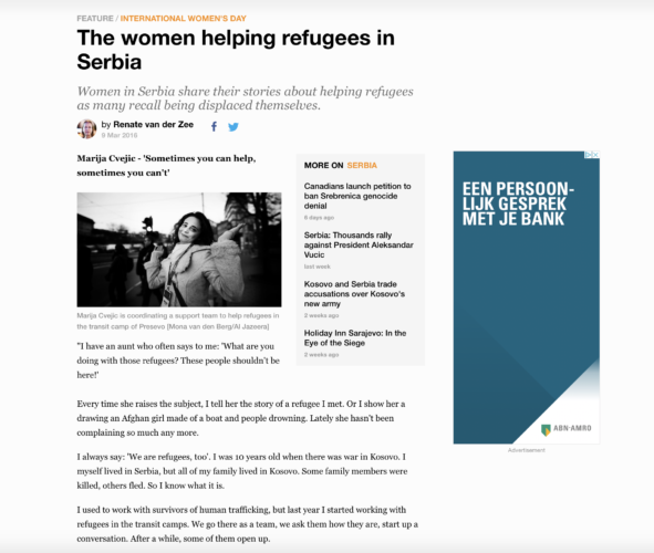 Al Jazeera - refugees Serbia 1